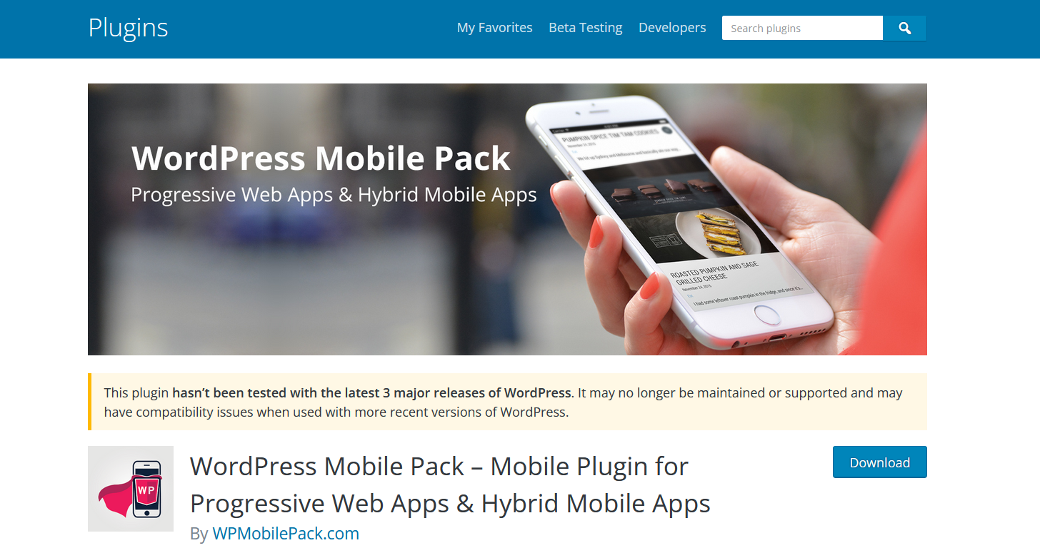 WordPress Mobile Pack Plugin