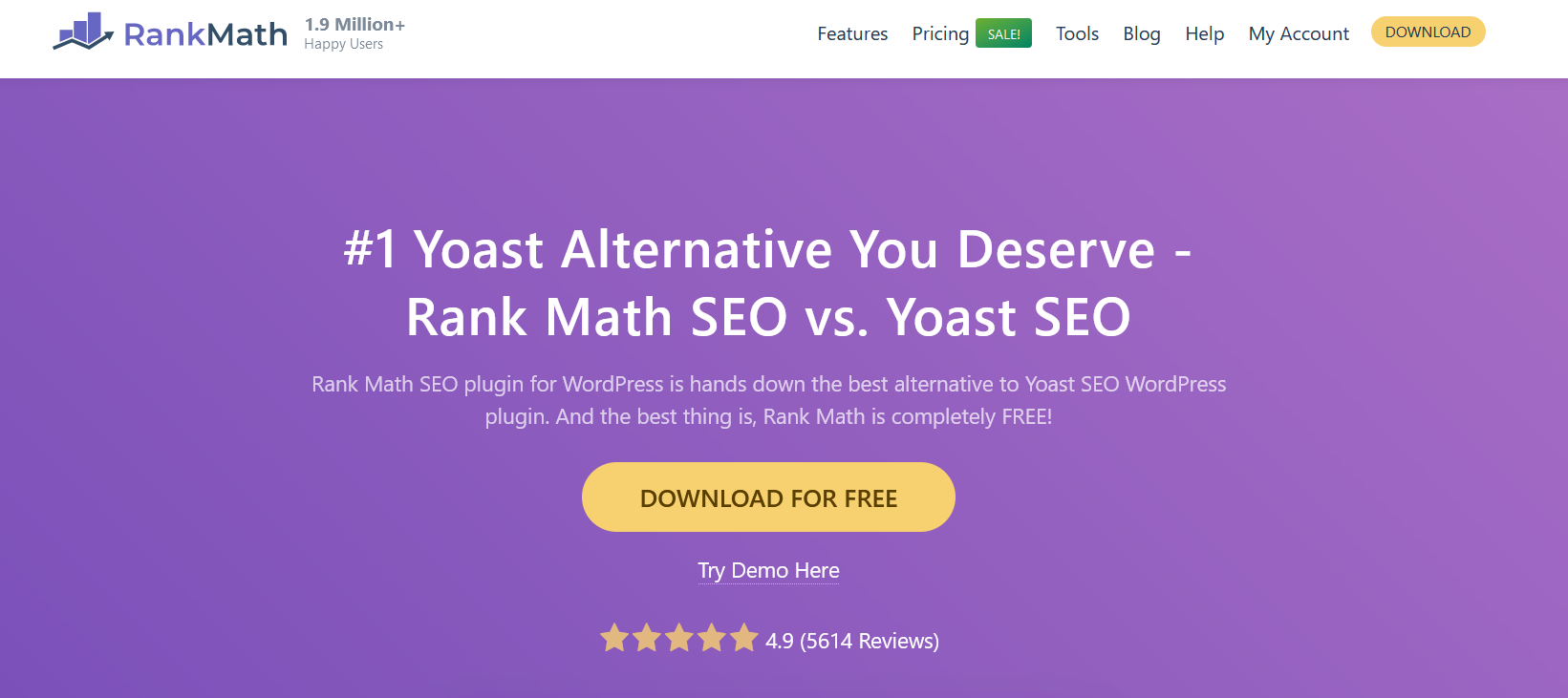 Rank Math vs. Yoast SEO plugin