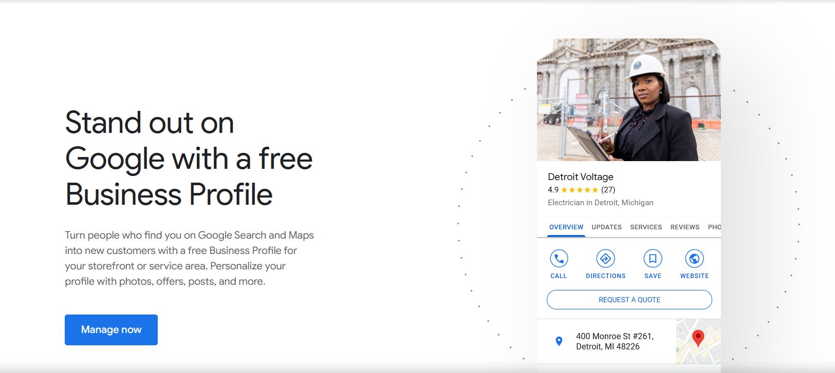 google maps business listing