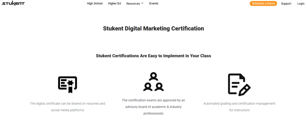 stukent digital marketing certification
