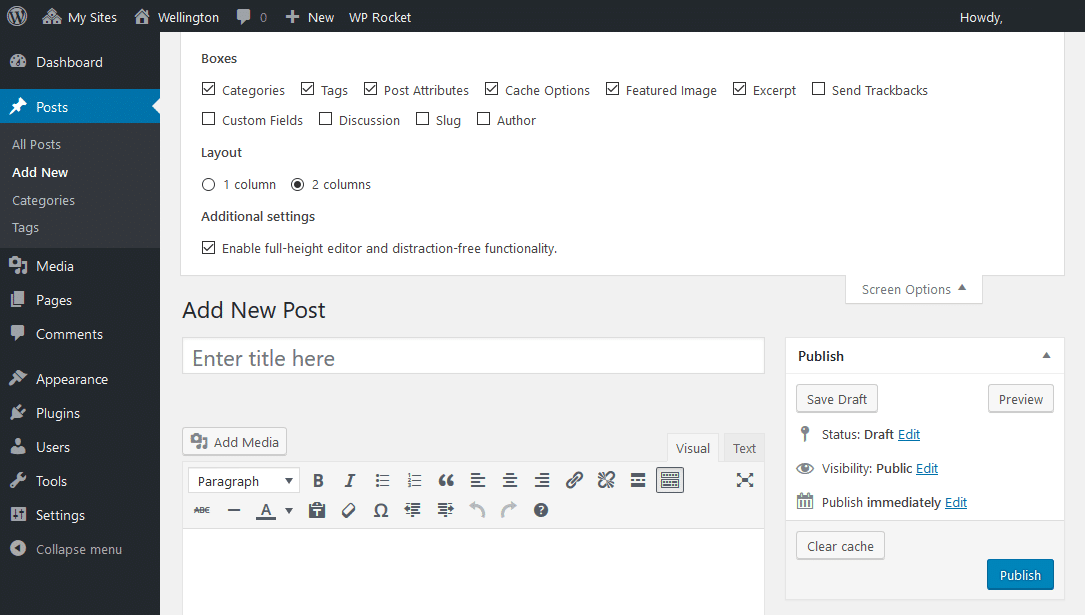customize sections
