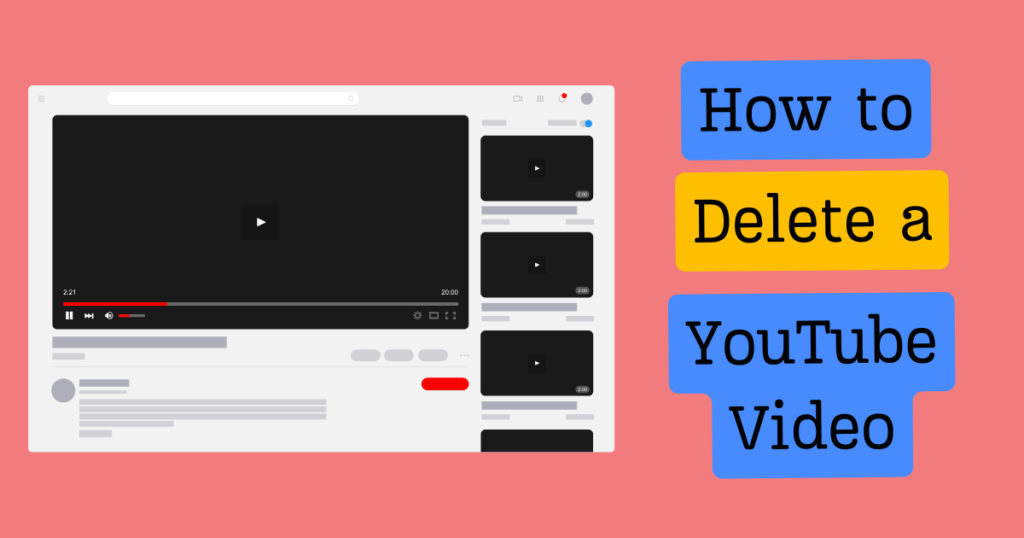 how to delete youtube video