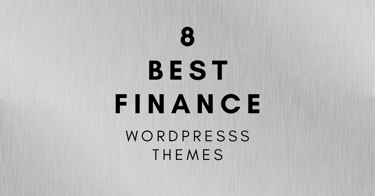 financial company wordpress theme