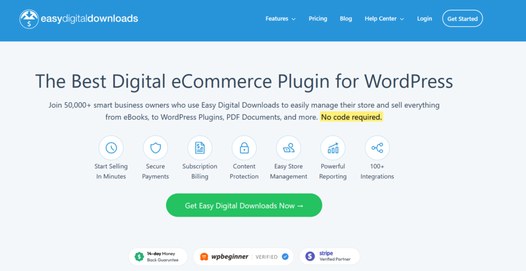 easy digital downloads wordpress digital ecommerce plugin