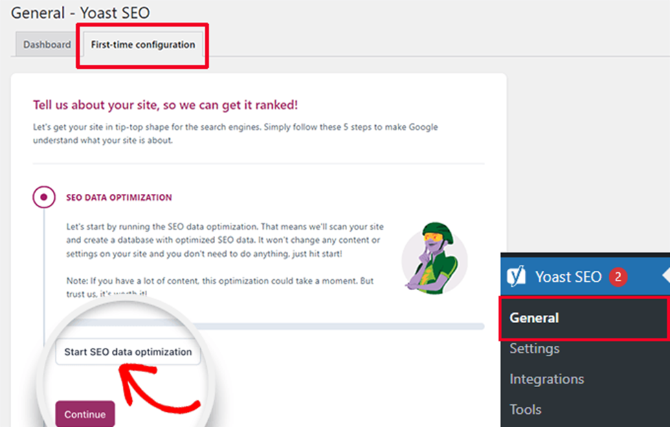 set up yoast seo